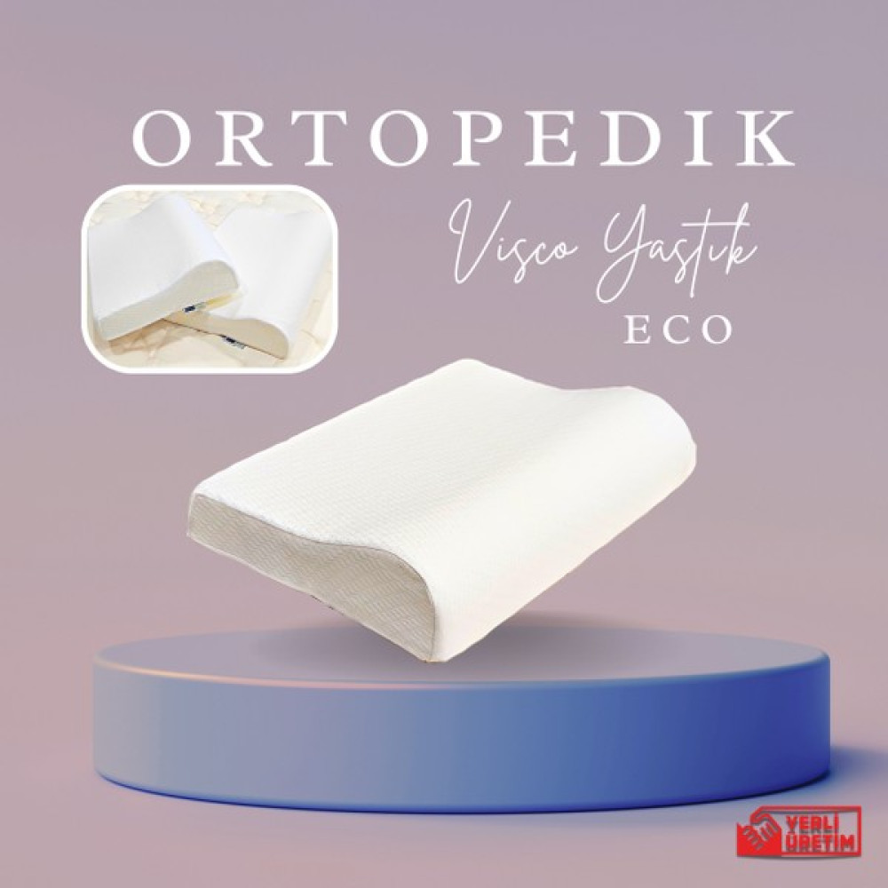 Cozyy Life Visco Ortopedik Yastık Eco | Boyun Destekli | Beyaz | Kılıflı | 950gr - 37 x 55 cm Yastık Kılıfı Fiyatı