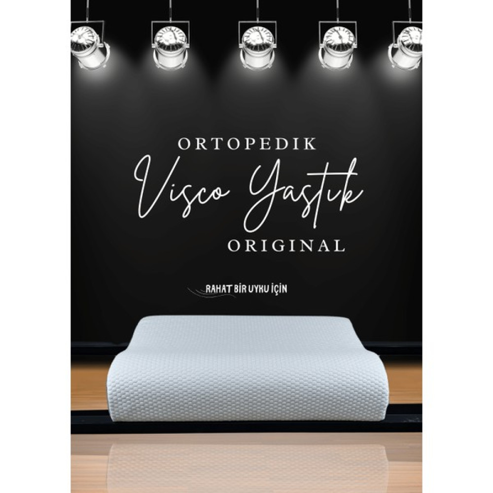 Cozyy Life Visco Ortopedik Yastık Original | Boyun Fıtığı Boyun Düzleşmesi Destekli Lüks Ortopedik Yastık | Taşıma Çantalı - 40 x 60 cm - Beyaz Yastık Fiyatı