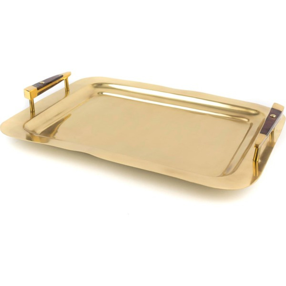 Cozze Collection Gold Dikdörtgen Tepsi 44X33X3 Servis Tepsisi Fiyatı