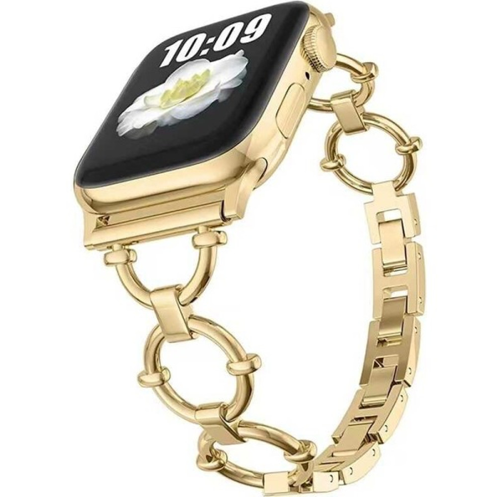Cp Express Apple Watch Ultra 49MM Kordon Krd-56 Metal Strap Kayış - Gold Giyilebilir Teknoloji Aksesuarları Fiyatı
