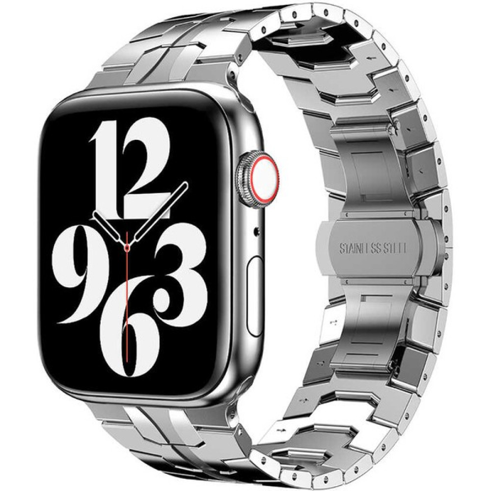 Cp Express Apple Watch Ultra 49MM Kordon Krd-63 Metal Strap Kayış - Gümüş Giyilebilir Teknoloji Aksesuarları Fiyatı