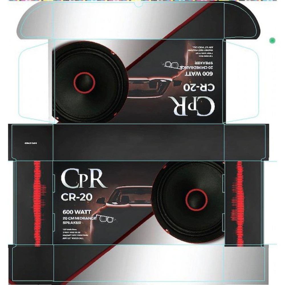 Cpr 20CM Yeni Seri Midrange Oto Hoparlör 600 Watt 2 Adet Oto Hoparlörleri & SubWoofer Fiyatı
