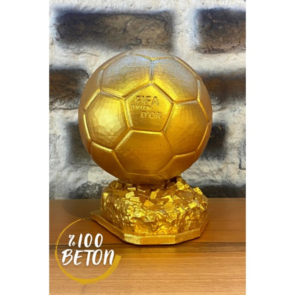 Craft 3D Atölye Ballon D'or (15 cm Boyunda)-Hediye Paketi ile Beraber Beton Biblo Biblo Fiyatı