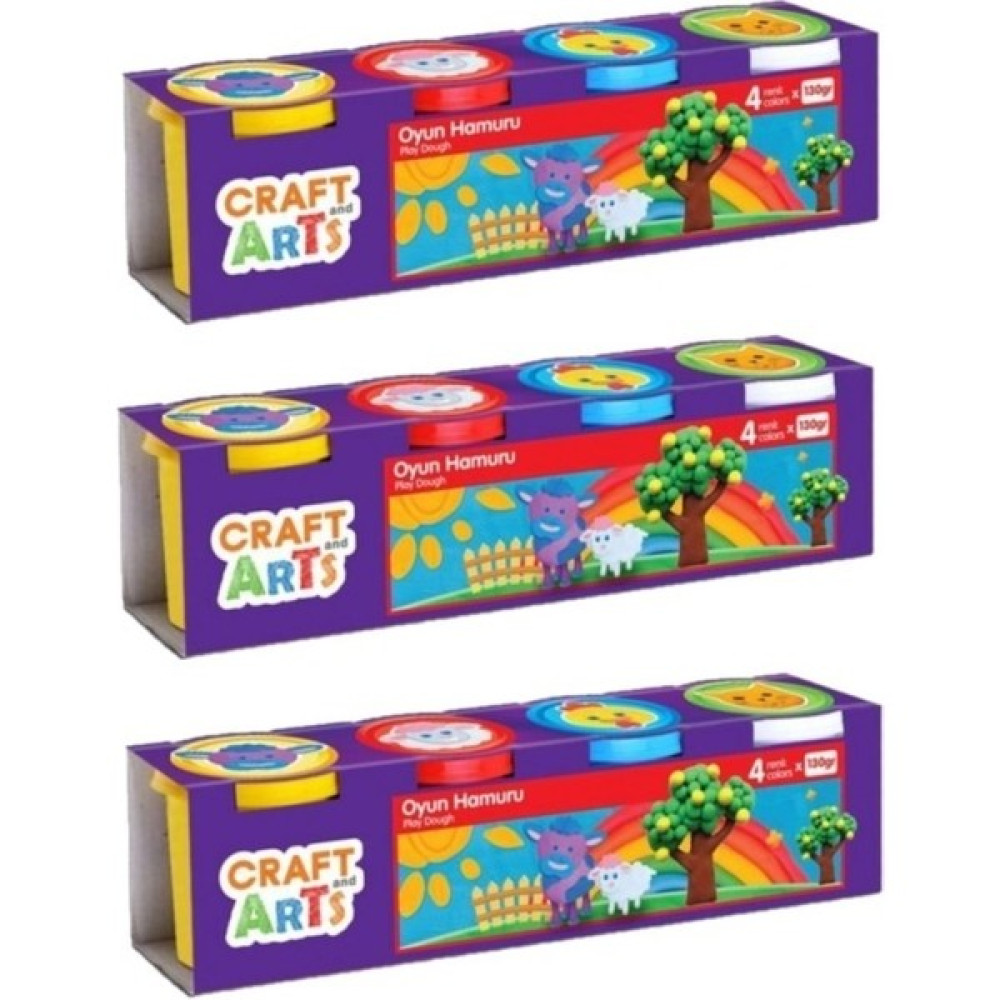 Craft and Arts 4 Renk Oyun Hamuru Eğitici Oyuncak Fiyatı