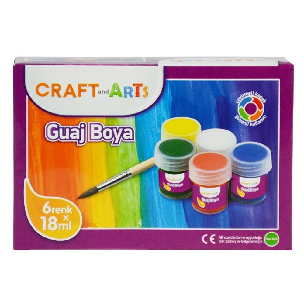 Craft And Arts Guaj Boya 6x18ml Guaj Boya Fiyatı