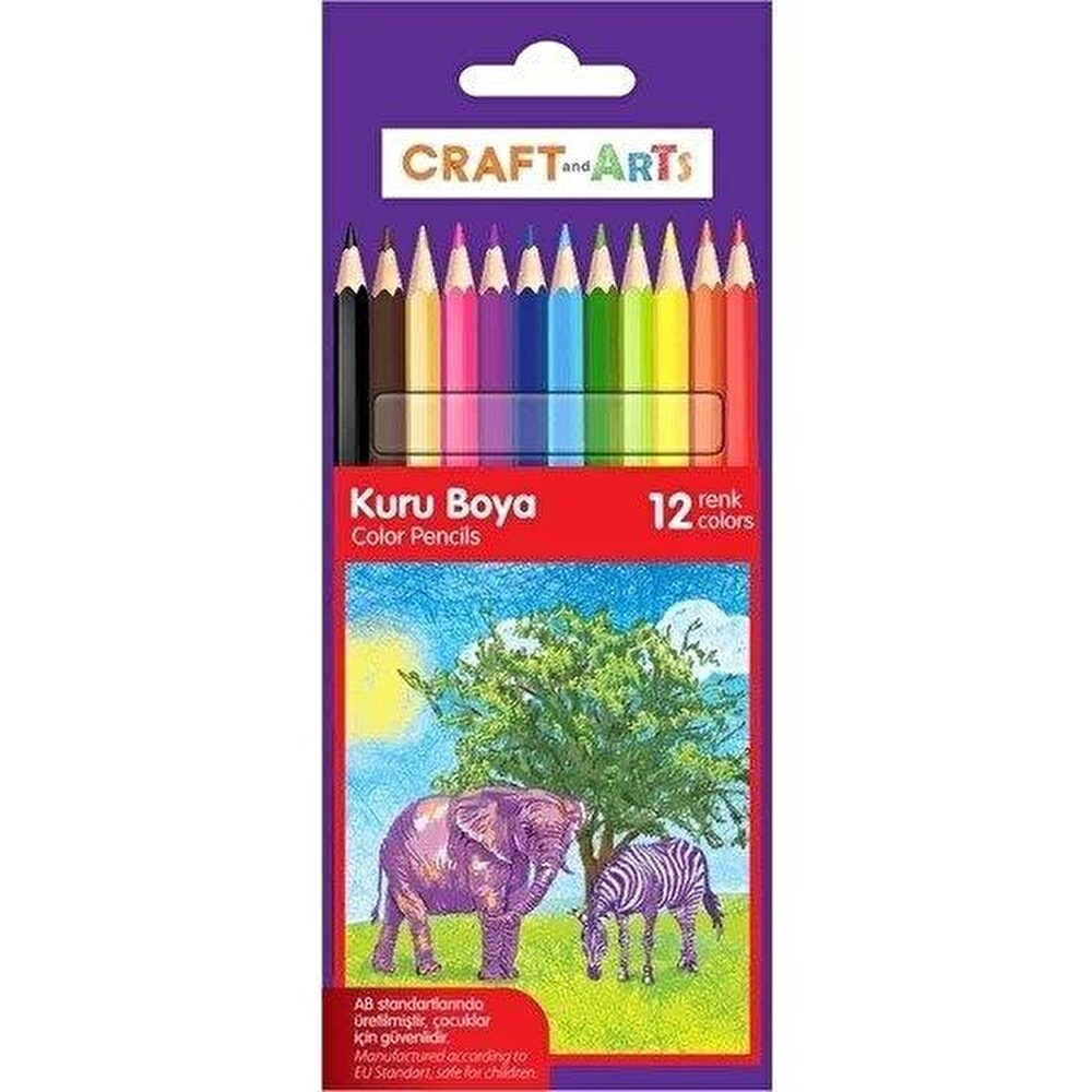 CRAFT AND ARTS KURU BOYA TAM BOY 12 Lİ Mekanik Kurşun (Versatil) Kalem Fiyatı