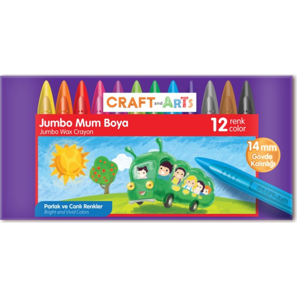 Craft And Arts Mum Boya Jumbo 12'Li Mum Boya Fiyatı