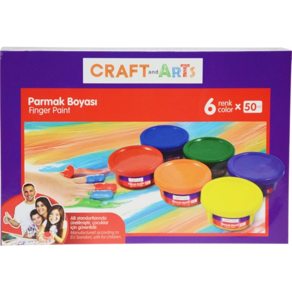 Craft And Arts Parmak Boya 6X50Ml Yüz & Parmak Boyası Fiyatı