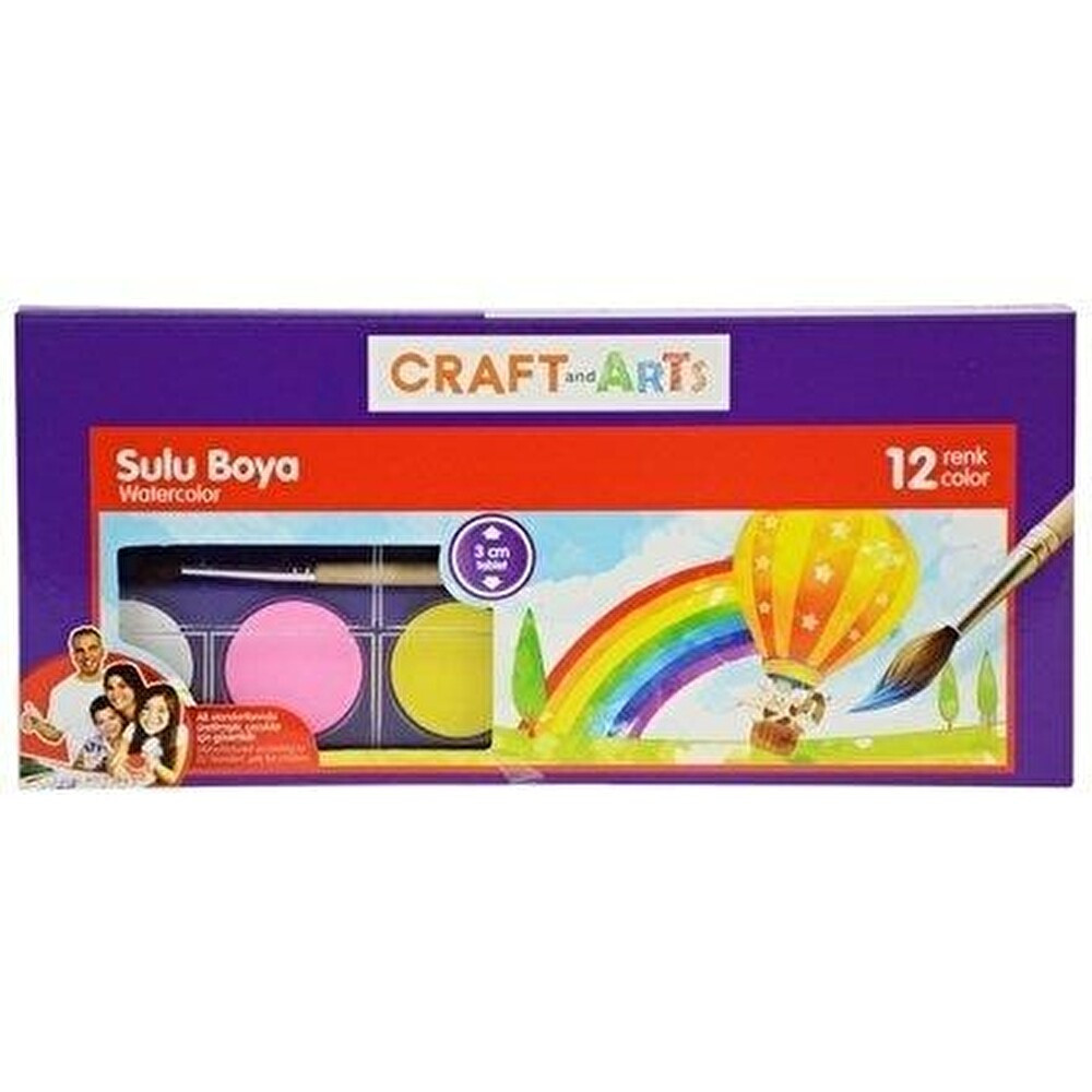 CRAFT AND ARTS SULU BOYA 12 RENK 28MM Sulu Boya Fiyatı