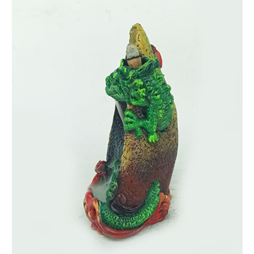 Craft Maket Dragon Geri Akış Tütsülük Yeşil Tasarım - 1 Adet Dekoratif Mum Fiyatı