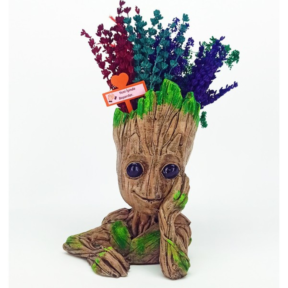 Craft Maket I Am Groot Serisi Düşünen Lavanta Bitki Fiyatı