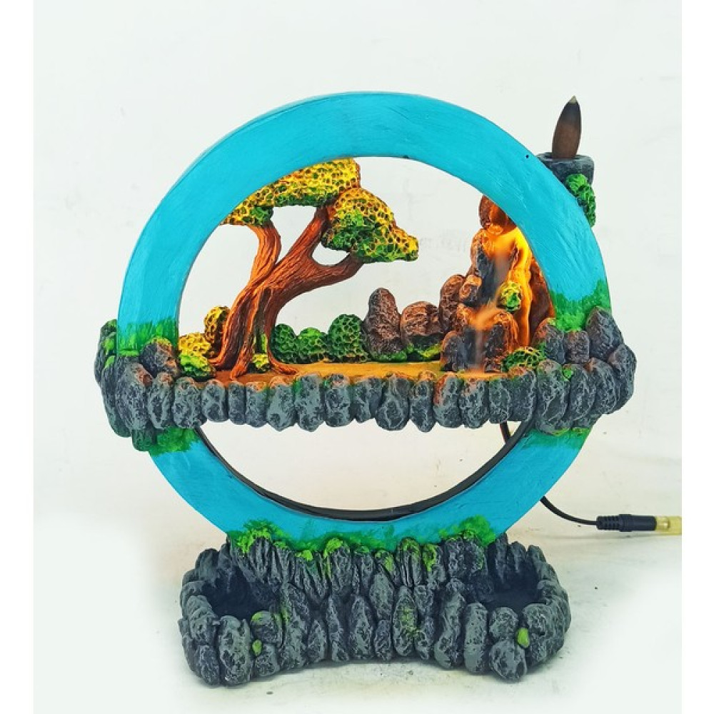 Craft Maket Işıklı Tütsülüklü Hayal Çemberi Geri Akış Tütsülük Gece Lambası Mavi - 1 Adet Dekoratif Mum Fiyatı