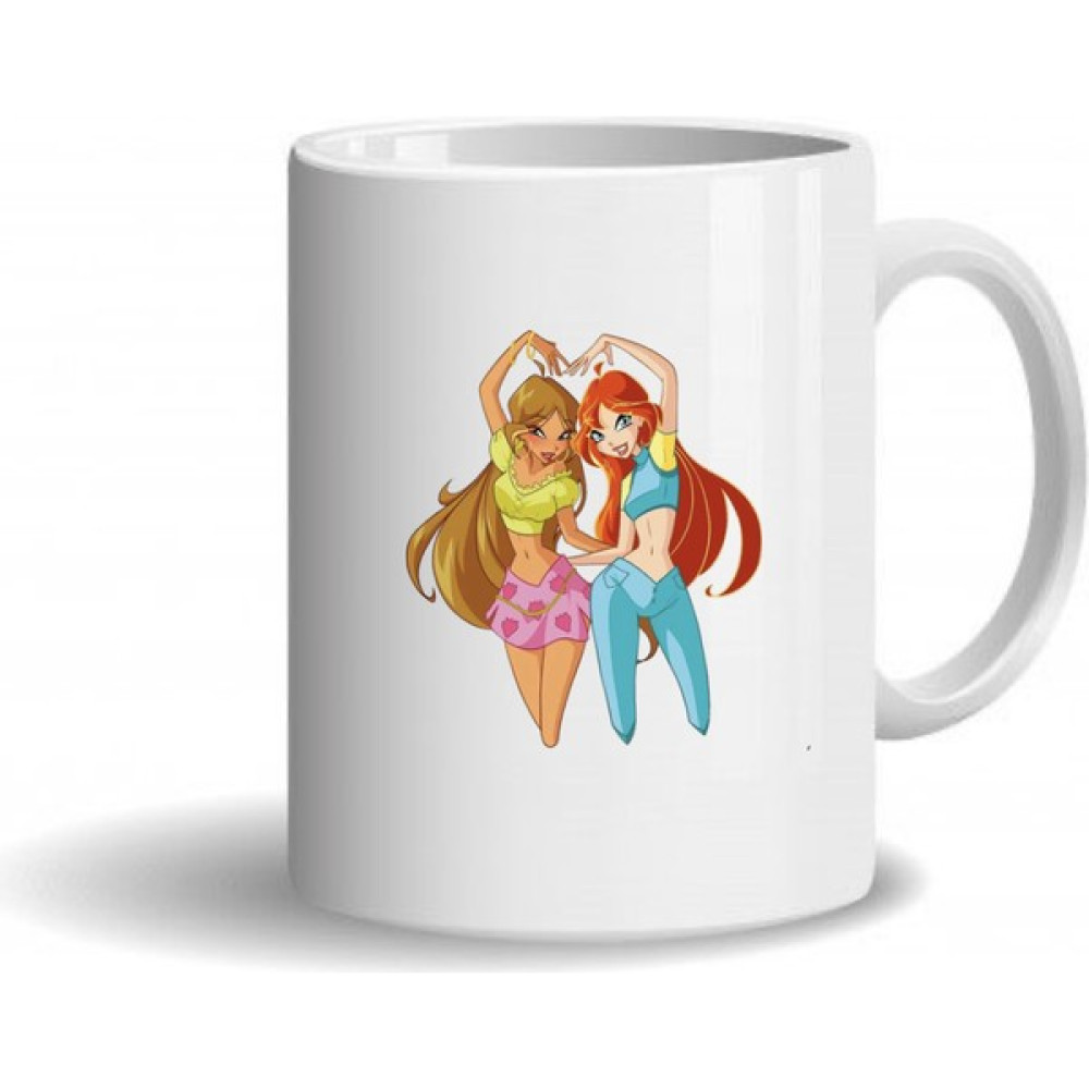Craftcup Winx Peri Kızları Baskılı Hediyelik Kupa Bardak - Beyaz Fincan / Bardak / Kahve Takımı Fiyatı