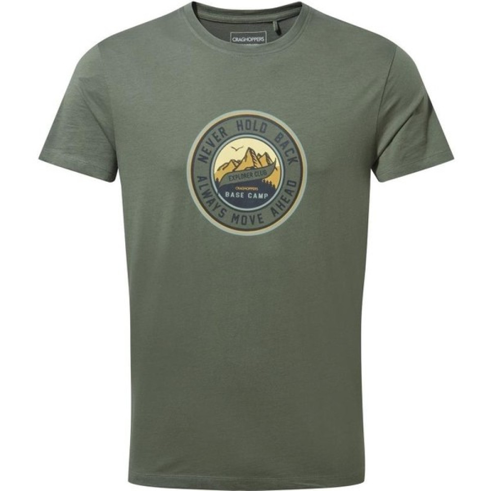 Craghoppers Mens Mightie Ss T-Shirt Erkek Haki Kısa Kollu Tişört CMT936 T-Shirt & Sweatshirt (Outdoor) Fiyatı