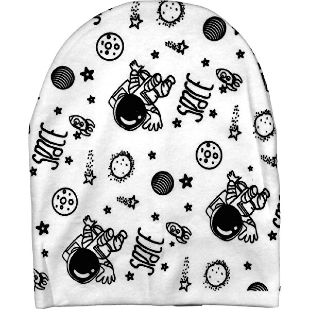 Cramerr Baby Çift Katlı Penye Interlok Bebek Çocuk Bere (Space Baskılı) Bebek Şapkası Fiyatı