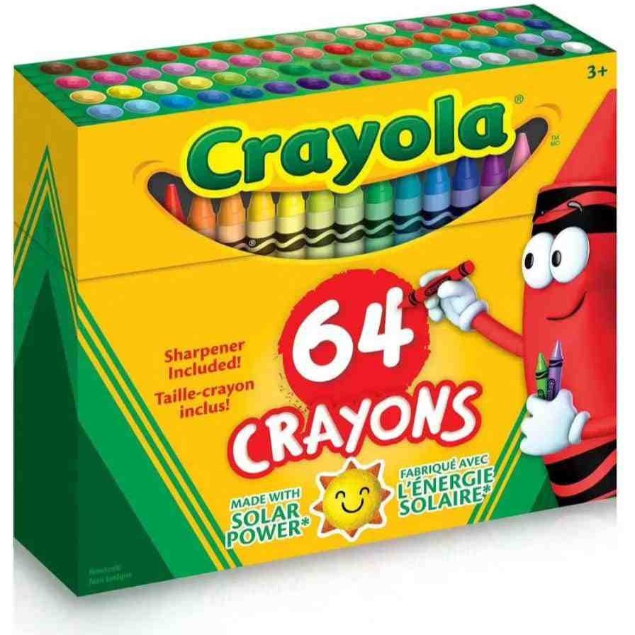 Crayola 64 Colorful Crayons-Amerikan-Nontoxic-64 Renk Mum Boya Seti Kalemtıraş Hediyeli - 64'lümumboya - mumboya Kalem & Yazı Gereçleri Fiyatı