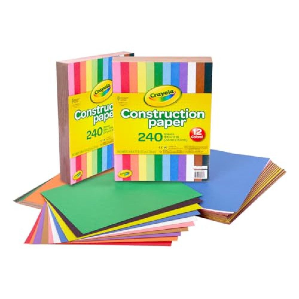 Crayola Construction Paper - 480ct (2pck), Bulk School Supplies For Kids, Teacher Classroom Must Have, Art Paper, Arts & Crafts