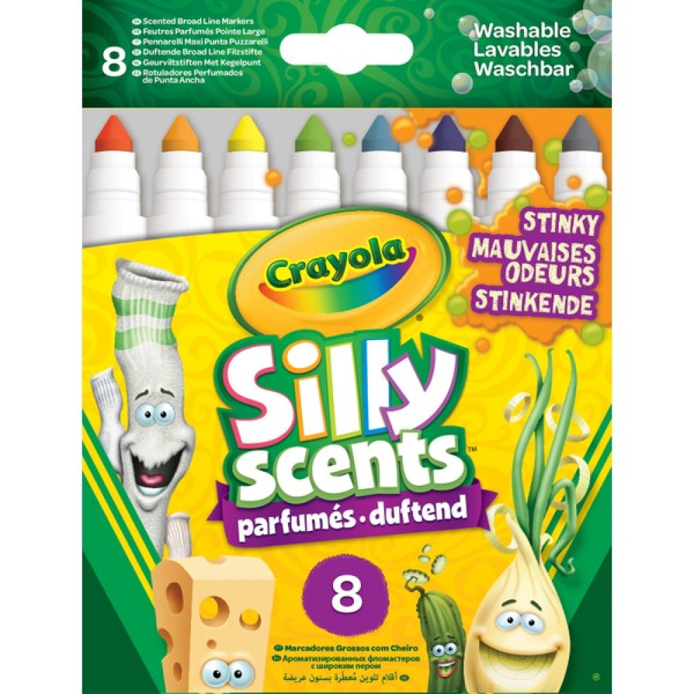 Crayola Silly Scents Kalın Keçeli Stinky Boya Kalemi 8'li Keçe Uçlu Kalem Fiyatı