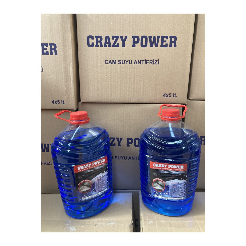 CRAYZ POWER Kışlık Cam Suyu 30 Derece 4 Adet 5 Litre Toplam 20 Lt Antifiriz Fiyatı