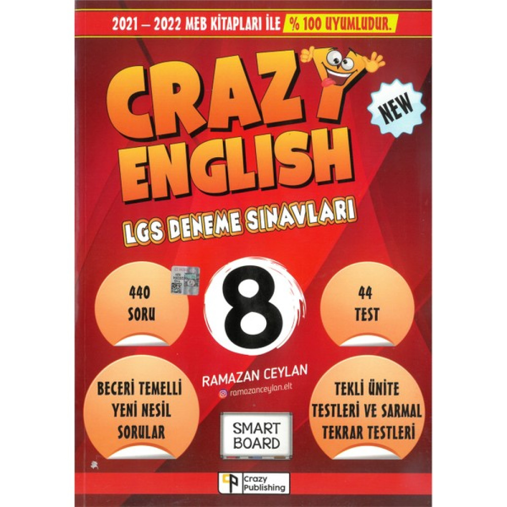 Crazy Publıshıng Crazy 8.sınıf Ingilizce 44 Deneme Sınavı Ders Sınav Kitapları Fiyatı