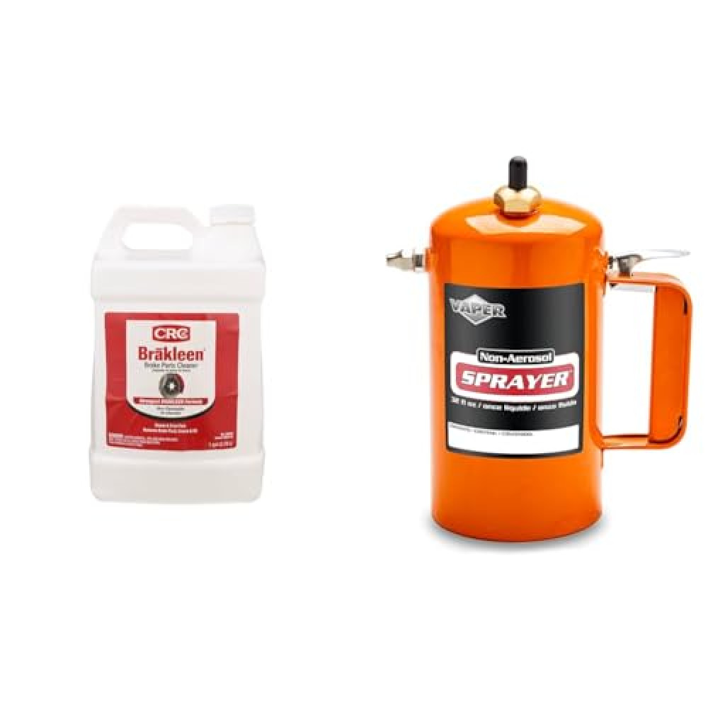 CRC 05090 Brakleen (1Gal) & Vape Spot Spray Non-Aerosol Sprayer