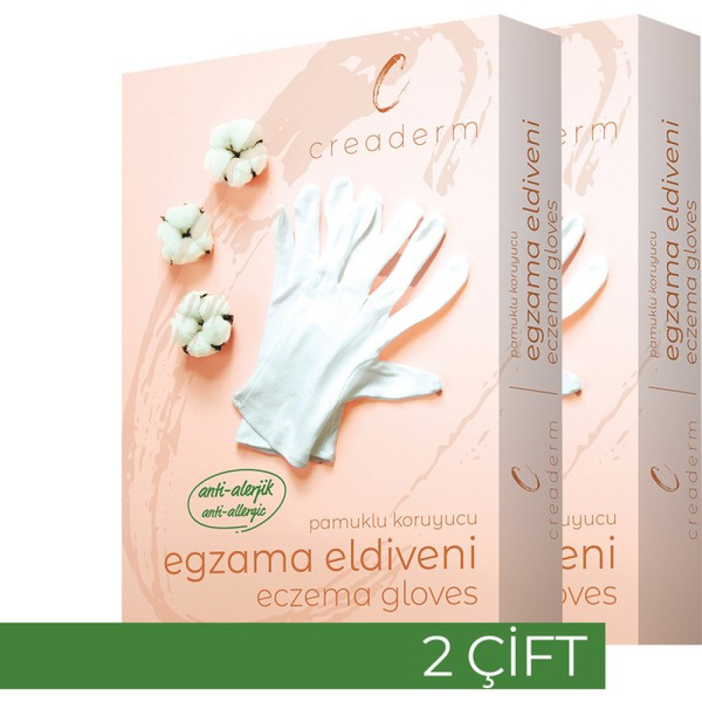 Creaderm Pamuklu Koruyucu Egzaama Eldiveni- Pamuklu -Egzema Eldiveni- 2 Adet El Bakımı Fiyatı