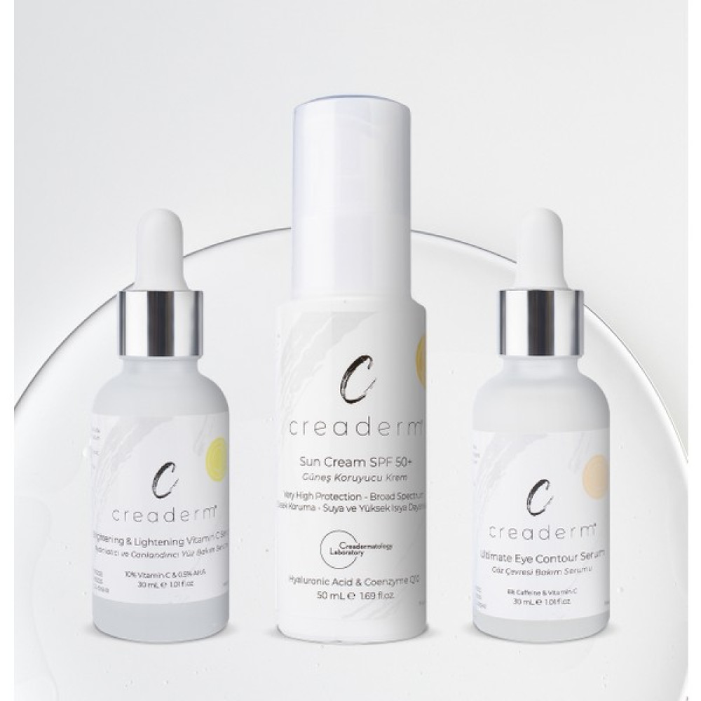 Creaderm Spf+50 Güneş Kremi & Vitamin C & Göz Çevresi Bakım Serum Seti Oto Boyaları Fiyatı