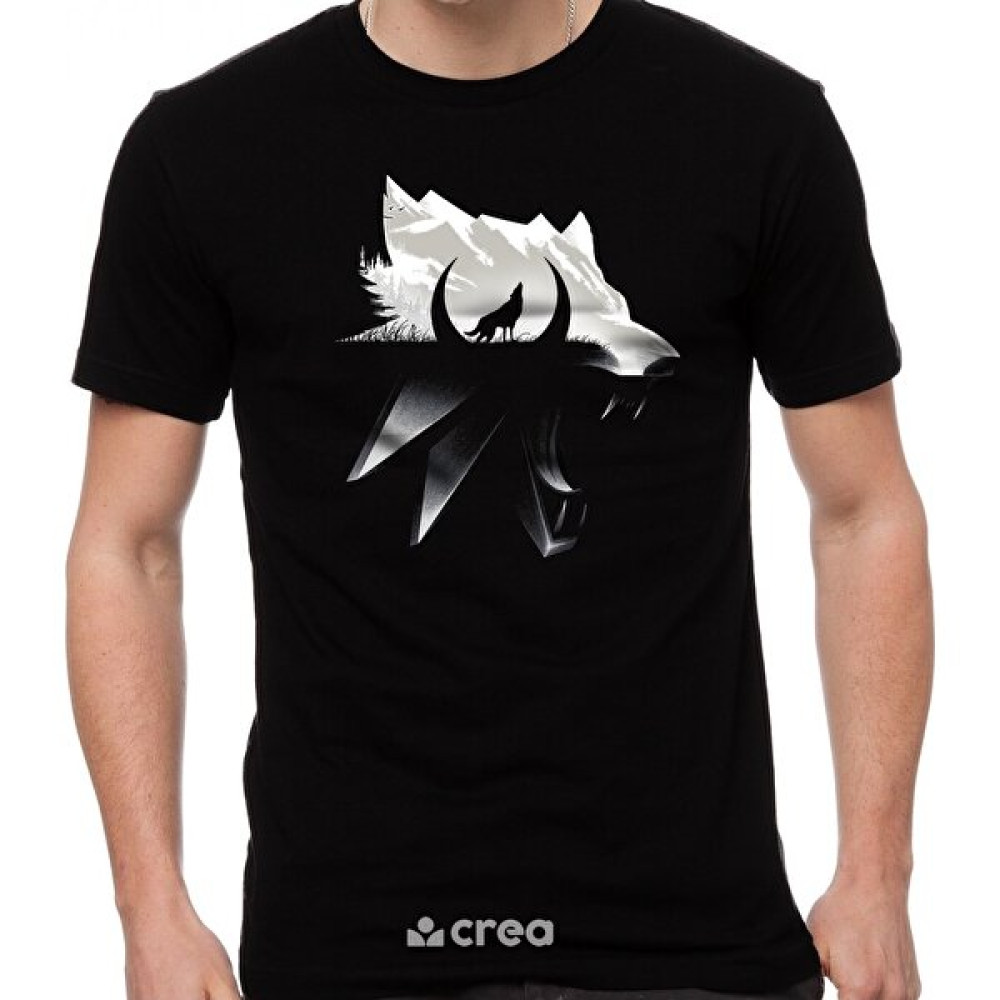 Creaeymer Wolf Ülkü Trend Tasarım Baskılı Bisiklet Yaka 100% Pamuklu Tişört Siyah Bayan T-shirt Fiyatı