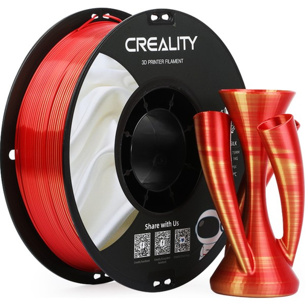 Creality Cr-Sılk Pla Filament Altın-Kırmızı Çift Renk 1.75MM 1kg Standart Filament Fiyatı