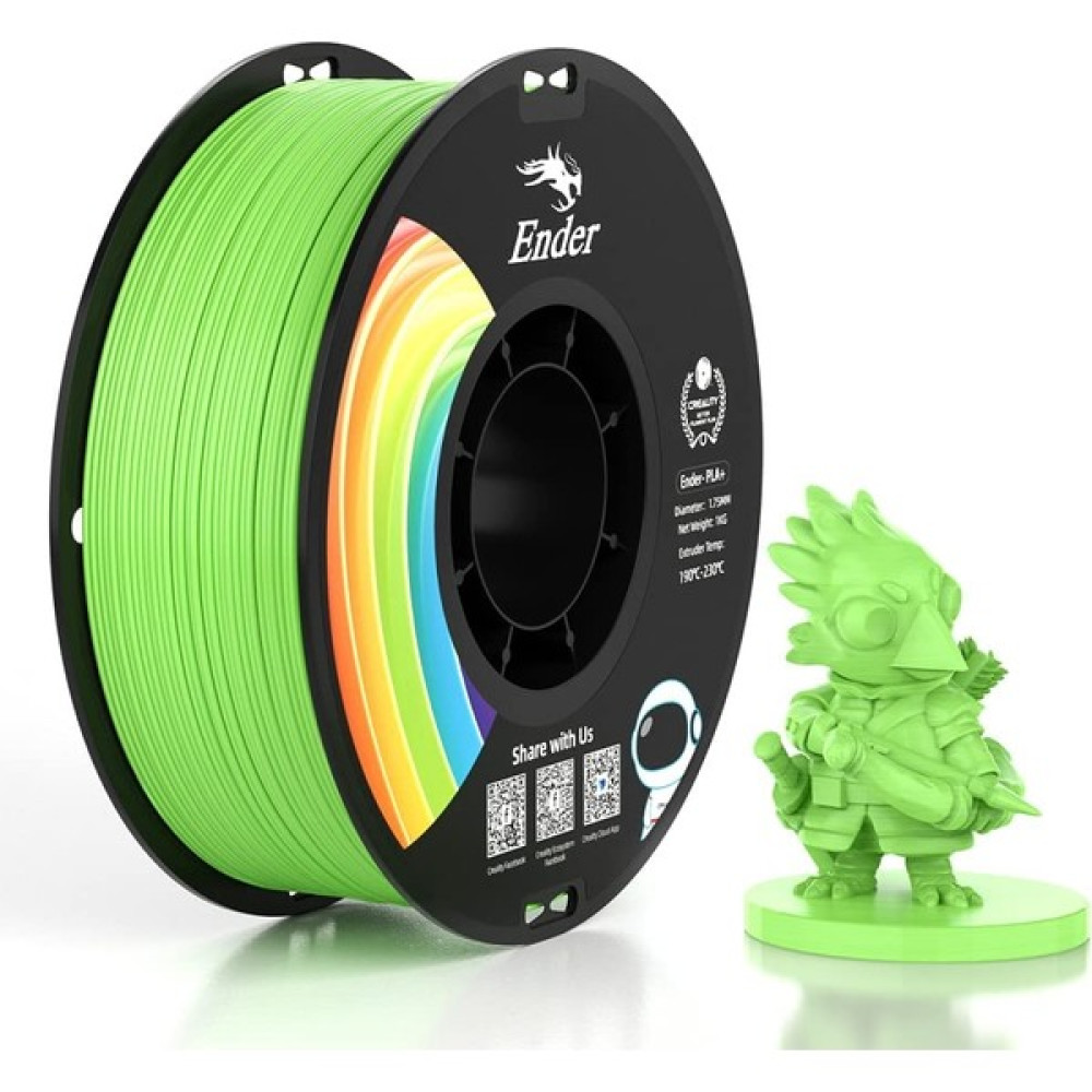 Creality Ender Pla+ Filament Elma Yeşili 1.75MM 1kg Standart - Elma Yeşil Filament Fiyatı