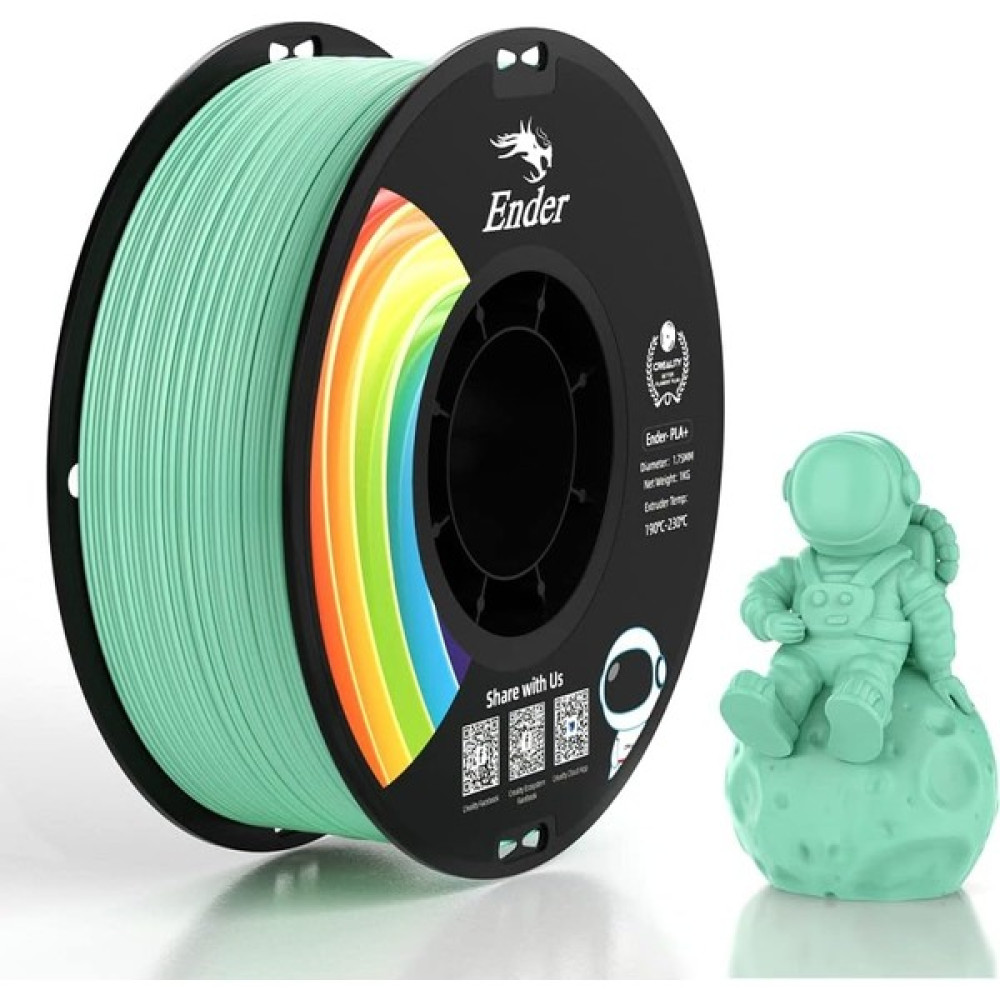 Creality Ender Pla+ Filament Yeşim 1.75MM 1kg Standart - Yeşil Filament Fiyatı