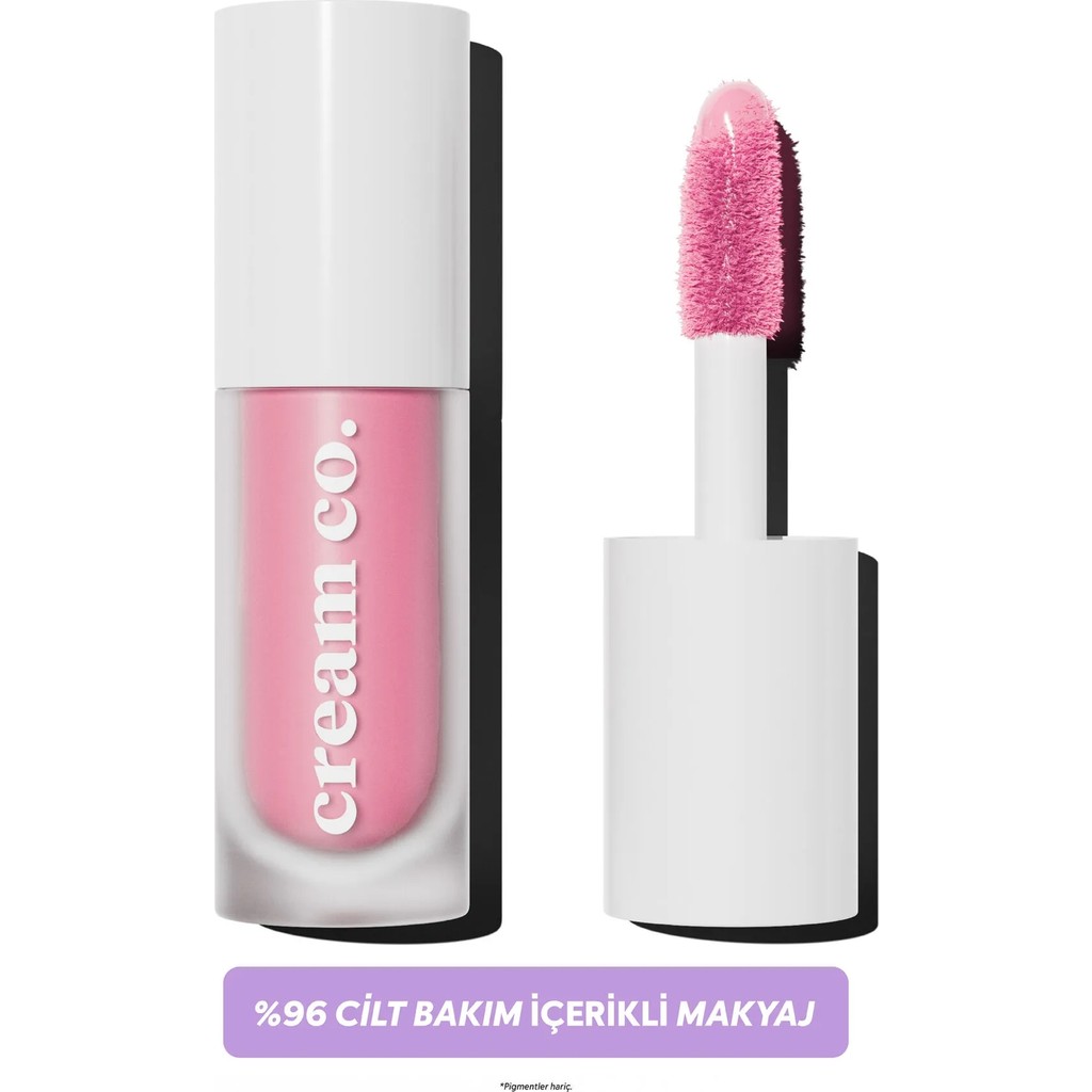 Cream Co. Allık Ruj Göz Farı Glow Tint Baby Pink Nemlendirici Makyaj | Pastel Pembe Hyaluronik Asit Peptit Rujlar & Dudak Parlatıcıları Fiyatı