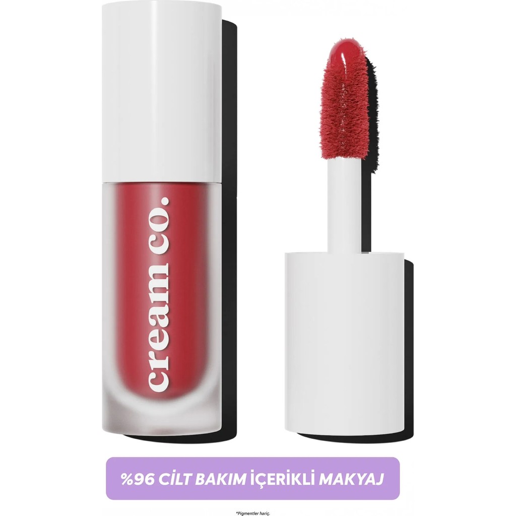 Cream Co. Allık Ruj Göz Farı Glow Tint Chilli Red | Nemlendirici Makyaj | Kiremit | Hyaluronik Asit Peptit - Turuncu Rujlar & Dudak Parlatıcıları Fiyatı
