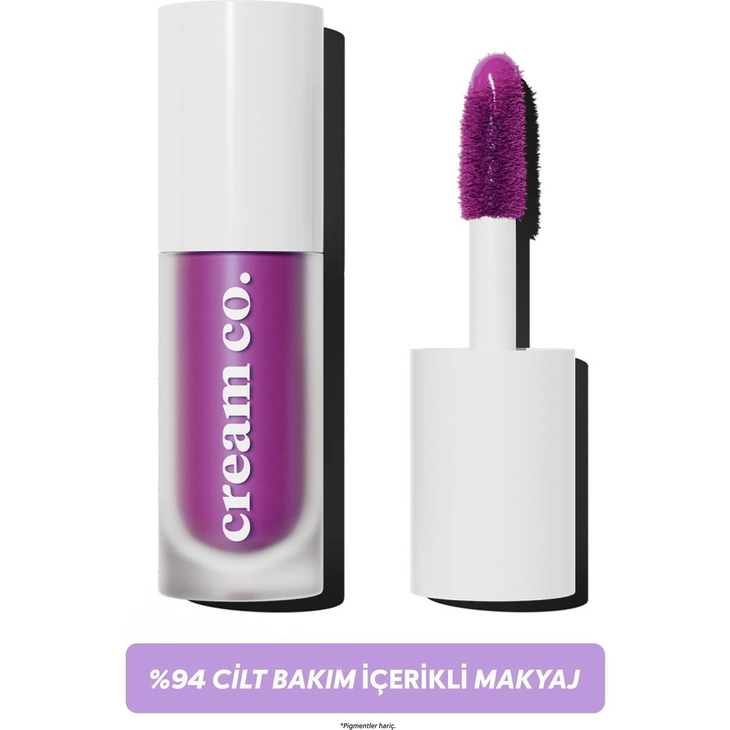 Cream Co. Allık Ruj Göz Farı Glow Tint Dream Grape Nemlendirici Makyaj | Mor Hyaluronik Asit Peptit Rujlar & Dudak Parlatıcıları Fiyatı