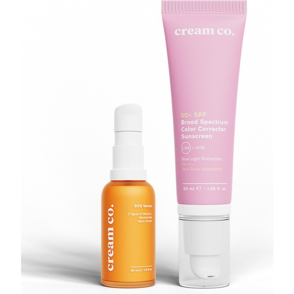 Cream Co. Cilt Tonu Eşitleyici Leke/yaşlanma Karşıtı Yenileyici Işıltılı Bitişli 50+ Spf Koruyucu Ikili Cilt ve Yüz Bakımı Fiyatı