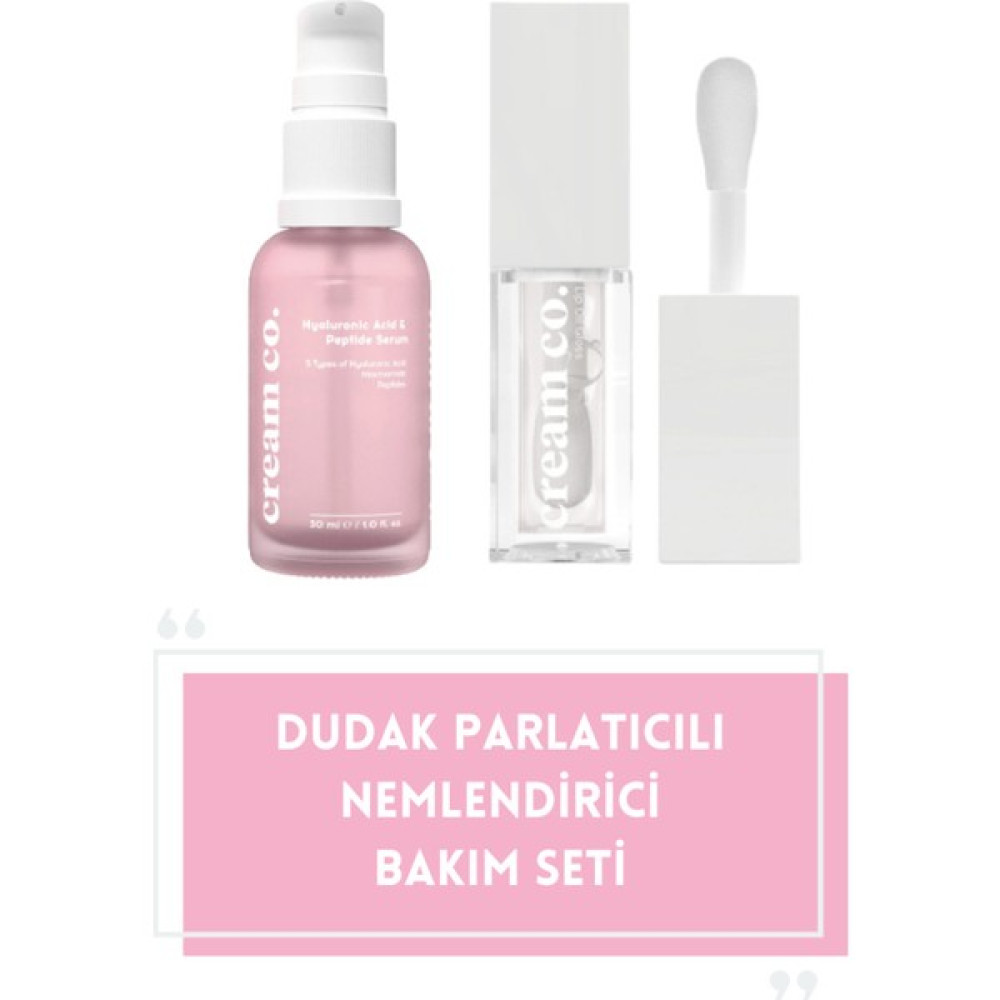 Cream Co. Dudak Parlatıcılı (Vanilya Aromalı) Nemlendirici Bakım Seti Cilt ve Yüz Bakımı Fiyatı