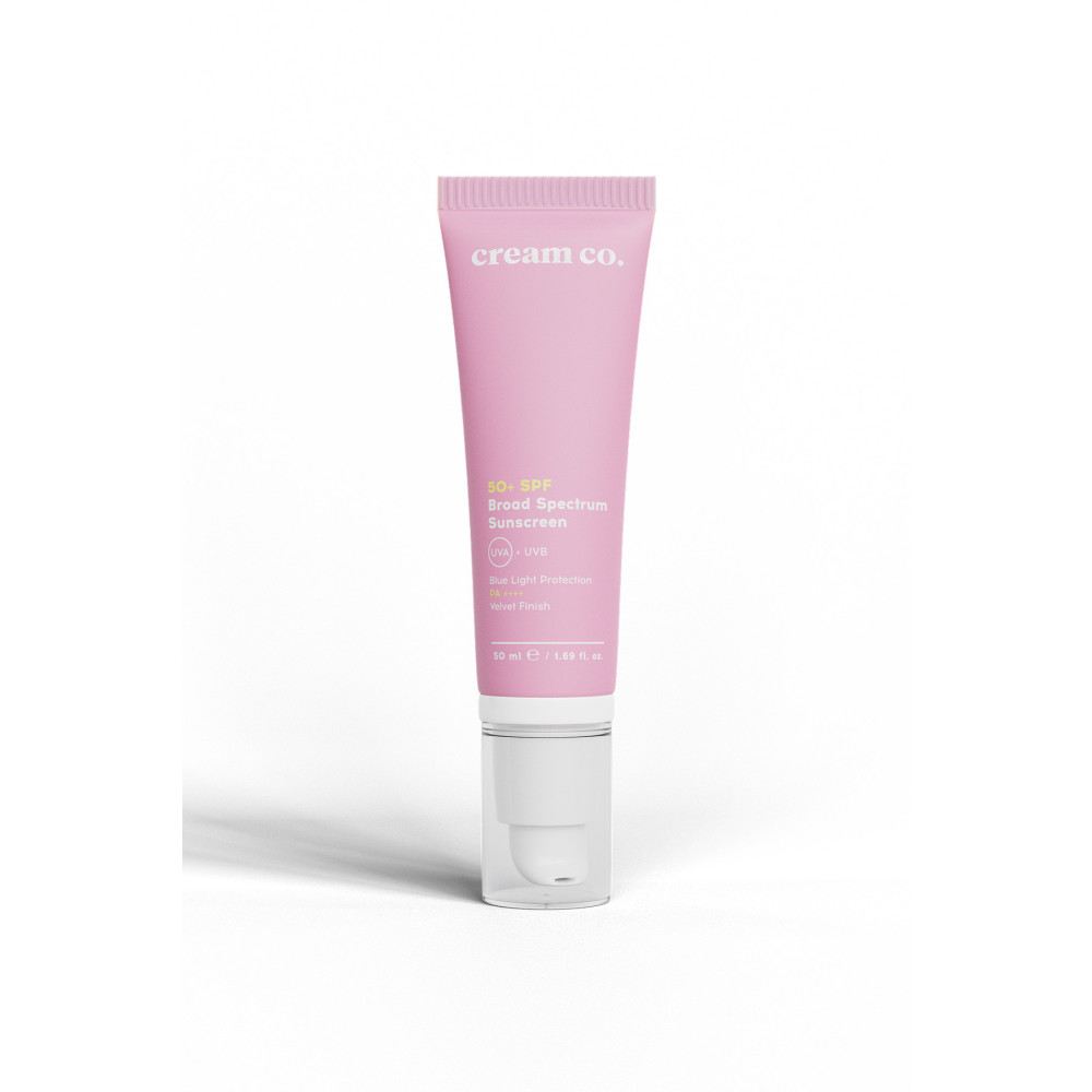 Cream Co. Yağlı Karma Ciltler Için Kadife Bitişli Leke Karşıtı Hafif 50+ Spf Güneş Koruyucu Krem 50 Ml Güneş Kremleri ve Losyonları Fiyatı