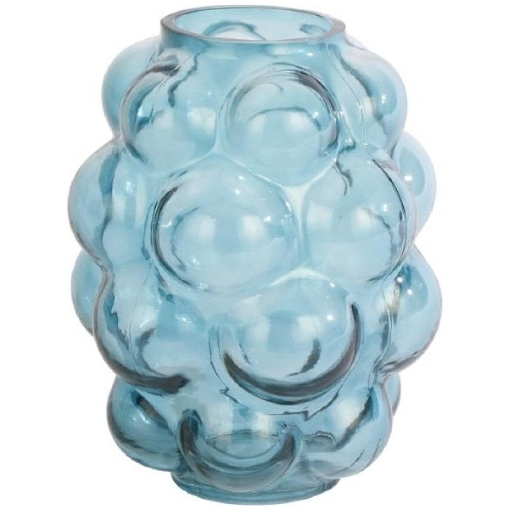 Creart Home Crearthome Mavi Baloncuk Dekoratif Cam Vazo 16 x 16 x 20,5 cm Ak.Jk0038 Vazo Fiyatı