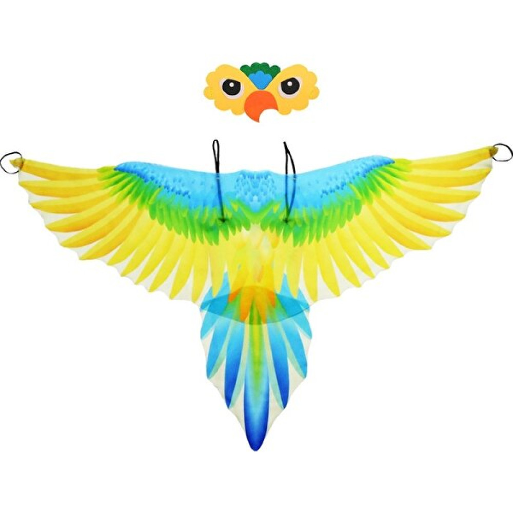 Creation Cadılar Bayramı Çocuk Papağan Kanatları Pelerin Kuş Headdress Performans Sahne (Yurt Dışından) - Sarı - M Oyuncak Fiyatı