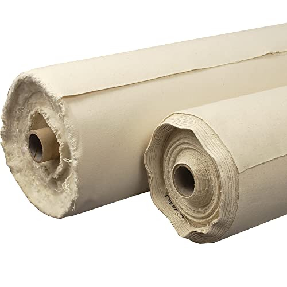 Creative Mark Unprimed Cotton Duck Deluxe Canvas Rolls - 30 Yard Canvas Rolls for Painting, Design, and More! - [7 oz. - 72" x 30 Yards]