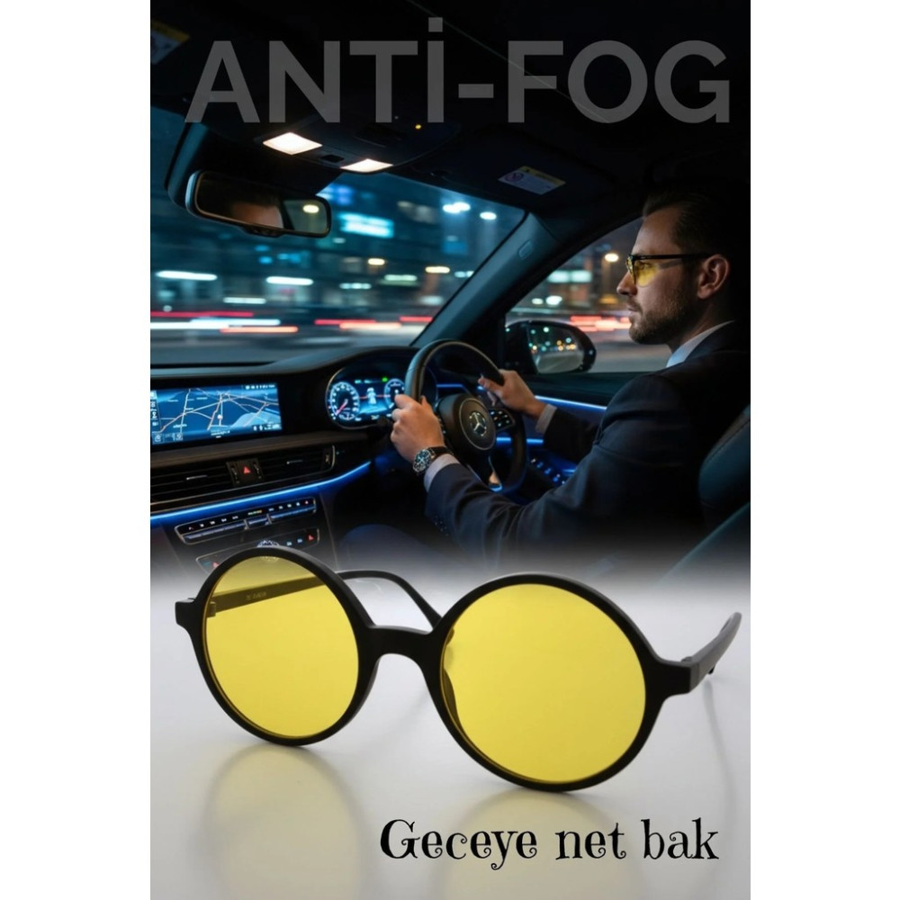 Creatividad Solutions Parlama Önleyici Gece Sürüş Görüş Gözlüğü Sis Far Işık Önleyici Anti-Fog Gözlük 722272 Gözlük Aksesuarı Fiyatı
