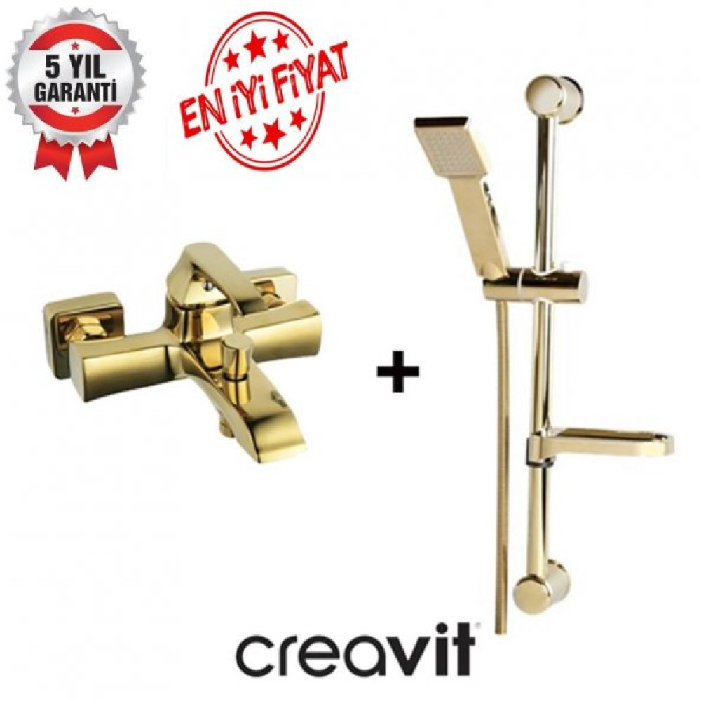 Creavıt Avangart Banyo Gold Batarya + Dus Setı - Ag2500g + Sh411g Bataryalar Fiyatı