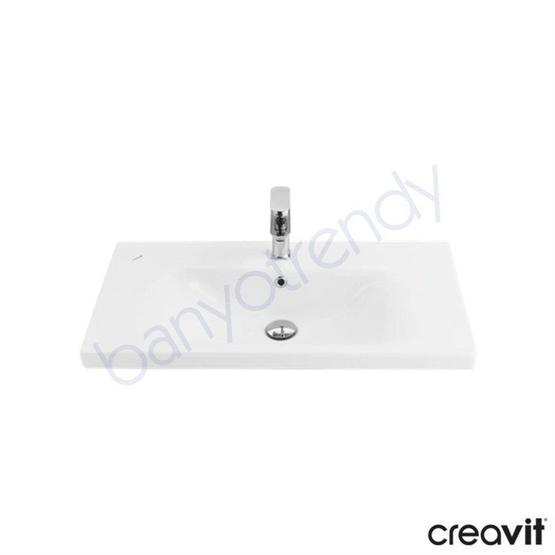 Creavit Eksen 80 cm Etajerli Lavabo
