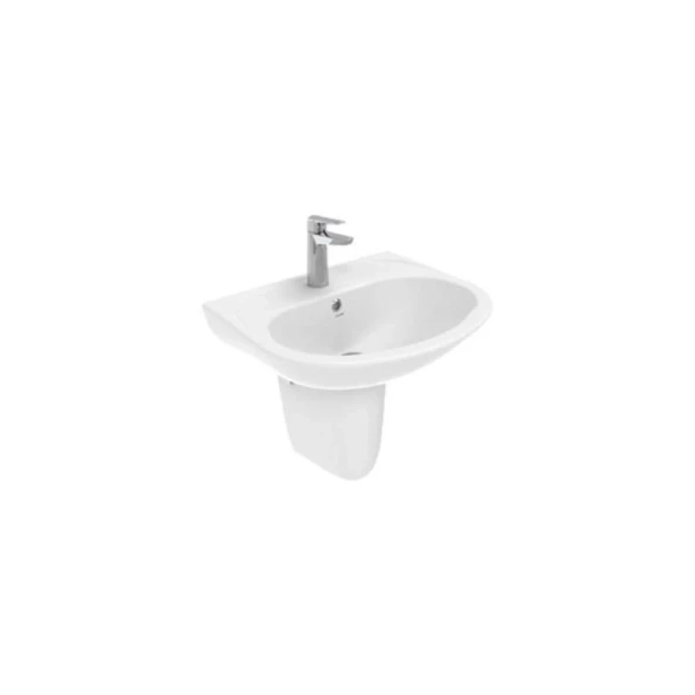 Creavit Pitta 55 Cm Beyaz Lavabo Ve Sedef Yarim Ayak Lavabo Fiyatı