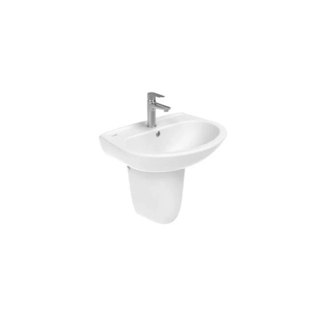 Creavit Pitta 60 Cm Beyaz Lavabo Ve Sedef Yarim Ayak Lavabo Fiyatı