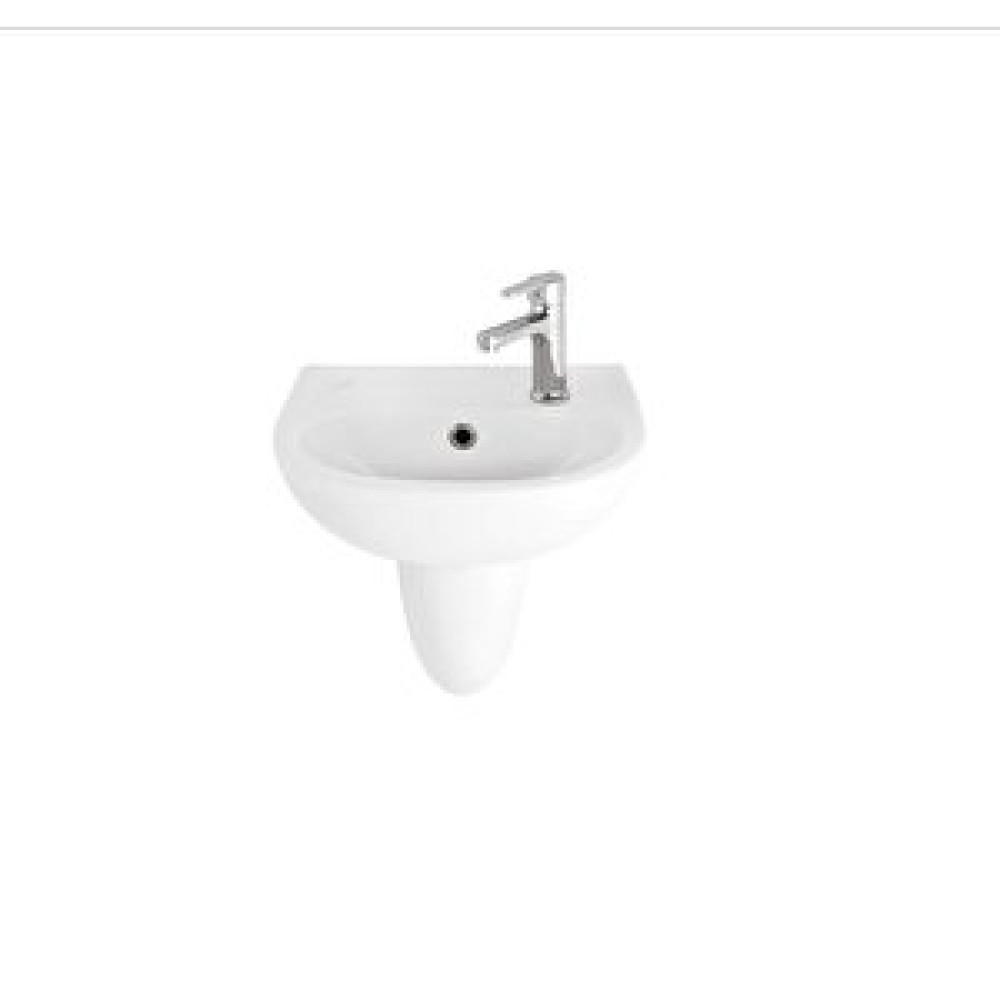 Creavit Tp135 Oval Yarım Ayaklı Lavabo 29x35 Cm Beyaz (batarya Delikli) Lavabo Fiyatı