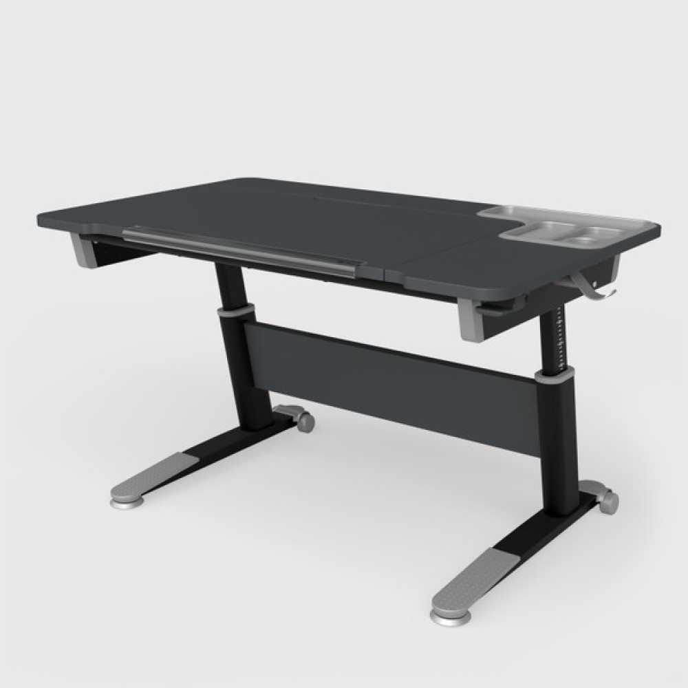 Creo Mobili Sirius Simple Yükseklik Ayarlı Çalışma Masası - Antrasit/gri - 120 x 75 x 75 cm - Antrasit Çalışma Masası Fiyatı