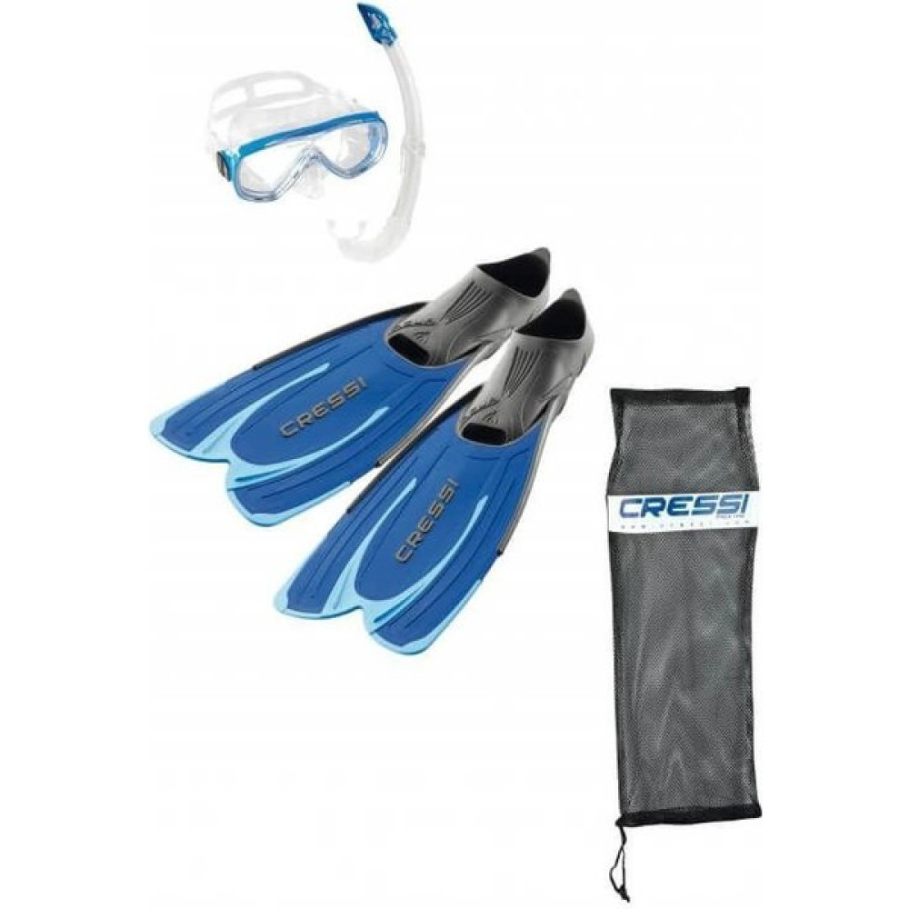 Cressi Agua - Onda - Mexico Palet Maske Şnorkel Set Blue-No:37-38 Dalış & Yüzme Malzemeleri Fiyatı