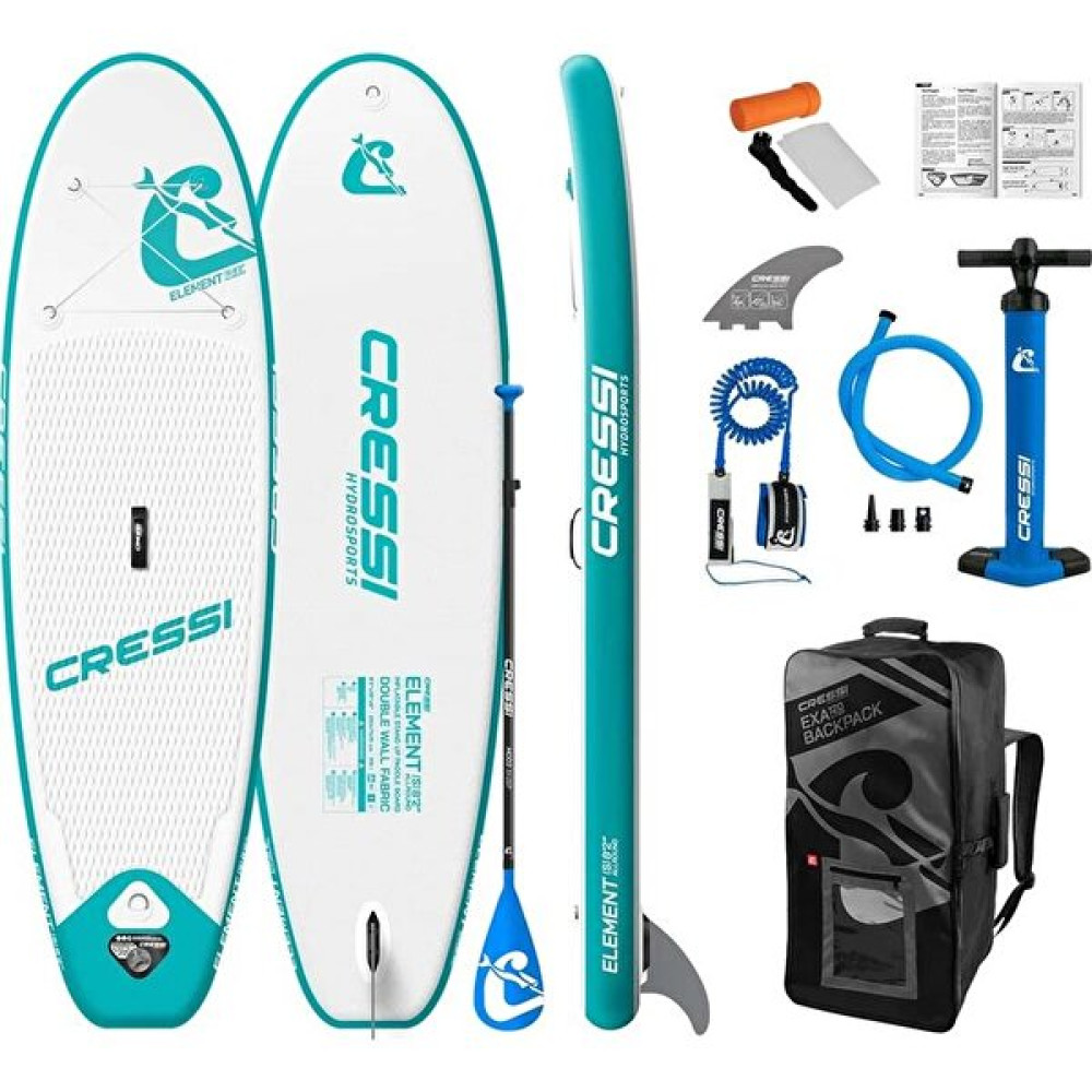 Cressi Element 250 CM Şişirilebilir Beyaz Aquamarine Isup Stand Up Paddle Şişme Su Ürünleri Fiyatı