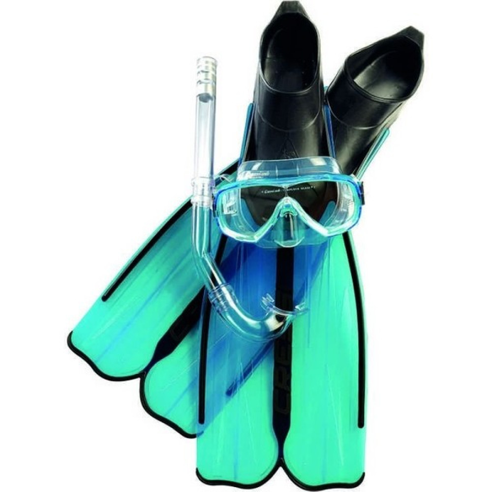 Cressi Rondinella Palet Maske Şnorkel Seti Aquamarıne-No:41-42 Dalış & Yüzme Malzemeleri Fiyatı